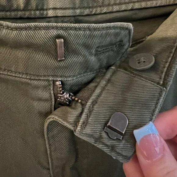 Gap wide leg Green Cargo Pants 14 women’s - Picture 2 of 12